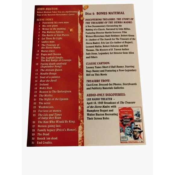 The Treasure Of The Sierra Madre 2 Disc Special Edition DVD Humphrey Bogart 1948 - Picture 12 of 15